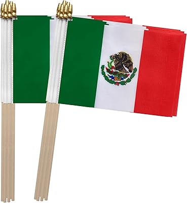 Small portable Mexican flags TSMD, 5 x 8 inches, 12 pieces.. Unlock access to a wide range of products with DIAYTAR NIGERIA's affordable e-commerce platform.