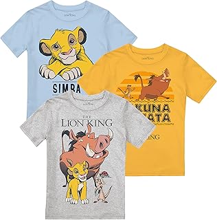 T-shirt Cotton Soul King Lion Simba, Timon, Pumbaa Pak for Boys, Multi-Pack.. Discover the perfect shopping experience with DIAYTAR NIGERIA's vast selection and prompt delivery service.
