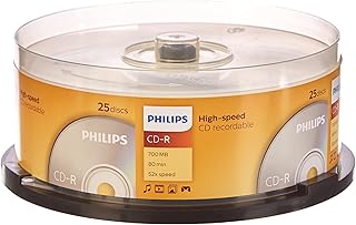 Philips 52 x CD -R 80 minute Spindle - Package of 25 - The packaging can vary.. Shop smarter, not harder with DIAYTAR NIGERIA - thousands of products at your fingertips with affordable delivery.