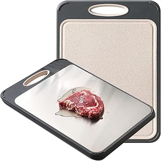 Double -sided cutting board Amater large steel kitchen board.. Transform your online shopping experience with DIAYTAR NIGERIA's affordable and diverse marketplace.