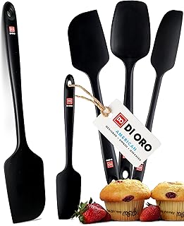 Set of 5 spatules in heat resistant oro silicone.. Nigeria shops with DIAYTAR — wide selection, fast shipping, and great value.