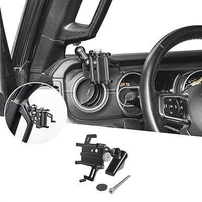 Adjustable mobile phone support Hoolecar anti-secret for Jeep Wrangler JL Jlu and Gladiator JT 2018-2021.. Shop with ease at DIAYTAR NIGERIA and enjoy our extensive product range delivered at affordable rates.