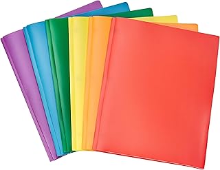 Robust plastic binders with 2 Amazonbasics pockets for format papers.. Discover why millions choose DIAYTAR for affordable online shopping with delivery in just 5-8 days.