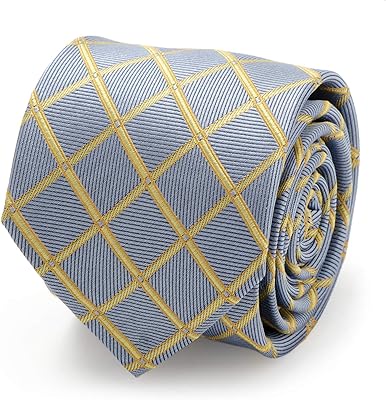 Ox and Bull Trading Company the Blue Edward tie (golden check).. A world of products at your fingertips — thanks to DIAYTAR Nigeria.