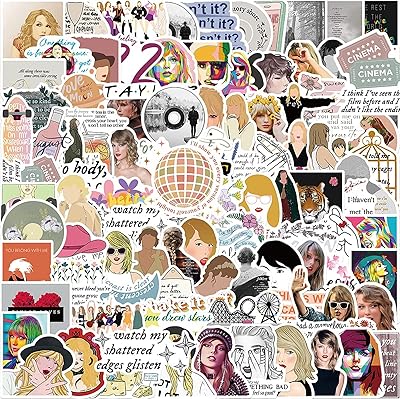 Singer Taylor Stickers 100 Pack Evermore Folklore Folklore Vinyl Vinyl for Laptop, Computer, Hydro Facts, Skateboarding, Suitcase.. Your favorite online marketplace — DIAYTAR Nigeria delivers quick and cheap.