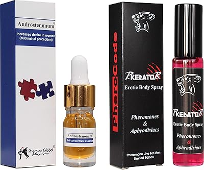 Predator 15 ml of fragrant pheromone oil for the body & Androstenonum 5 ml 100% pheromone for ultra -strong men.. From fashion trends to home essentials — find it on DIAYTAR Nigeria.