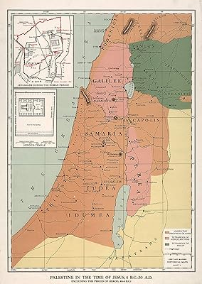 Riley Creative Solutions Card of Palestine in the time of Jesus Murale display, 4 BC - 30 AD (3 sizes) (16 "x 22").. Order today, receive in days — DIAYTAR Nigeria makes it possible.