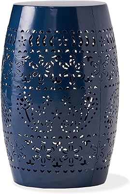 Iron Outdoint Table Christopher Knight Home Ruby, 12 inch - Dark Blue.. Experience retail therapy without the financial stress at DIAYTAR NIGERIA's affordable e-commerce platform.