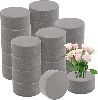 Heihak Package of 24 blocks of 3 inch round floral foam, gray dry foam bricks blocks of floral arrangement foam for wedding decoration and DIY craftsmanship.. Shop the future with DIAYTAR NIGERIA - thousands of products, unbeatable prices, delivery within a week.
