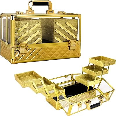 Professional jewelry and makeup organizer Robust acrylic travel case of 38 mm with 6.. Your complete shopping solution, DIAYTAR NIGERIA offers extensive choice with competitive prices and delivery.