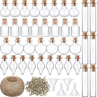 Mini castwave plastic glass jars with mini bottle cork cap.. DIAYTAR NIGERIA brings affordable shopping to every Nigerian home with delivery in just 5-8 days.