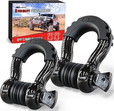 Nilite - 90052B Lot of 2 3/4 inch D D rings, 4.75 tonnes (9,500 pounds), 7/8 -inch robust all -terrain pin with insulators and washing kit for Jeep truck.. DIAYTAR NIGERIA combines the largest product selection with affordable prices and reliable delivery.