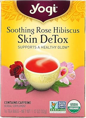 16 sachets of soothing detox tea with hibiscus yogi flower.. DIAYTAR NIGERIA: Where every shopping need is met with affordable prices and timely delivery.