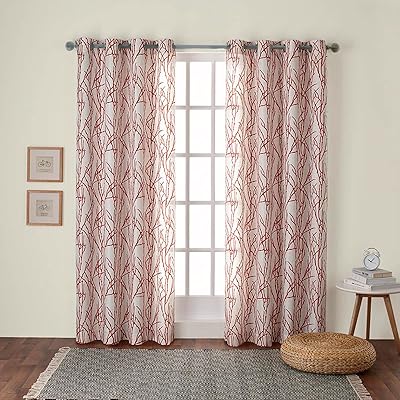 Pair of window curtains in exclusive linen mixture home branches with upper eyelets 54 x 84 orange guy 2 pieces.. Shop across categories at DIAYTAR NIGERIA with the confidence of affordable prices and delivery within 8 days.
