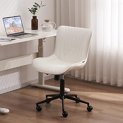 Ergonomic desktop desk chair Utast with adjustable casters, modern pivoting and padded vanity chairs, computer rocking chair with white backrest.. Love deals? DIAYTAR Nigeria has you covered with low prices and fast delivery.