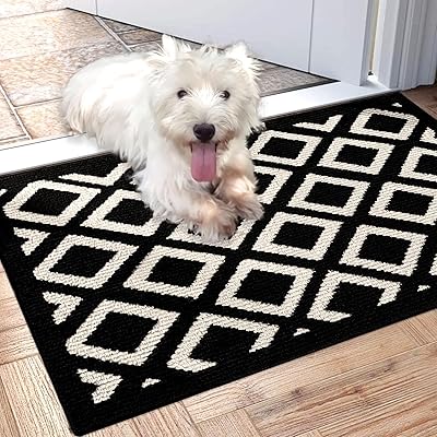 Interior doormat, absorbing dirt, discreet, robust, non -slip, washable, suitable inside, kitchen and domestic animals, size 60 x 90 cm.. DIAYTAR NIGERIA combines extensive product options with budget-friendly prices, delivered in 5-8 days.