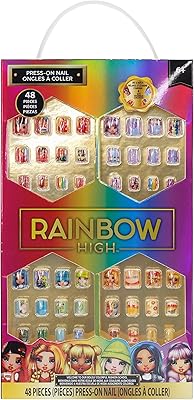 Set of artificial nails with high tonely girl rainbow, 48 pieces, multicolored.. Discover why DIAYTAR NIGERIA is the smart shopper's choice for affordable products delivered nationwide.