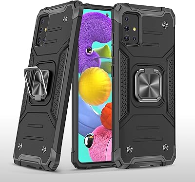 Reinforced metal shell at the four corners for Samsung Galaxy A51 A 51 SM-A515F SM-A515F/DSN Samsung A51 Anti-drop (Black, Samsung Galaxy A51).. One platform, endless products — welcome to DIAYTAR Nigeria.