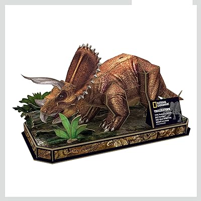 Cubic fun national geographic puzzle dinosaure tricératops 3d, 44 pièces.. DIAYTAR NIGERIA transforms online retail with unbeatable prices and consistent delivery timeframes.