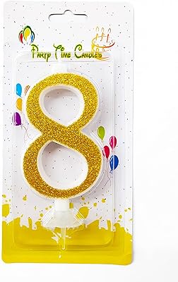 Party Time - Party Time - 1 Sparkling Birthday Candles Scintillant, Happy Birthday Figures for Wedding Day, Gathering, Perfect Birthday Cake Cake for Children and Pets (number 8).. Shop with intention at DIAYTAR NIGERIA, offering thousands of products delivered nationwide in days.