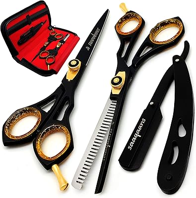 Set of professional haircut scissors SQAKANZ SQS-01 Barbier Hairdresser Scissors.. Shop across boundaries with DIAYTAR NIGERIA's comprehensive platform and budget-friendly delivery.