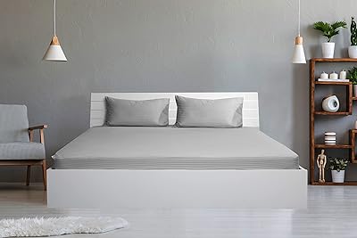 One size, cotton fabric, striped pattern, silver - bed sheets.. Your daily needs delivered to your door — DIAYTAR Nigeria style.
