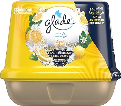 Deodorizing glade lemon gel, multi-zones, up to 45 days of freshness 180 g.. DIAYTAR NIGERIA: Your trusted e-commerce partner with extensive product choices and affordable delivery.