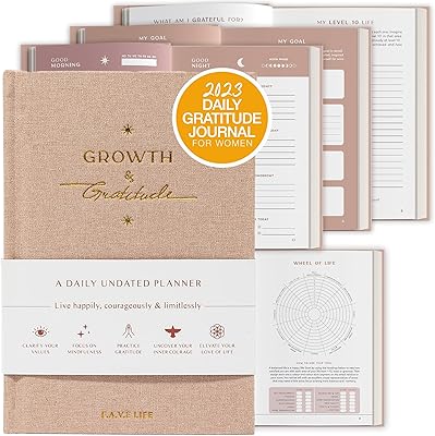 Daily gratitude newspaper for women 2023 - Affirmation journal with prompts - Personal care and well -being journal for happiness - Personal development, establishment of objectives and life planner - Personal care gift for women.. Transform your shopping experience with DIAYTAR NIGERIA's vast product selection delivered at unbeatable prices.