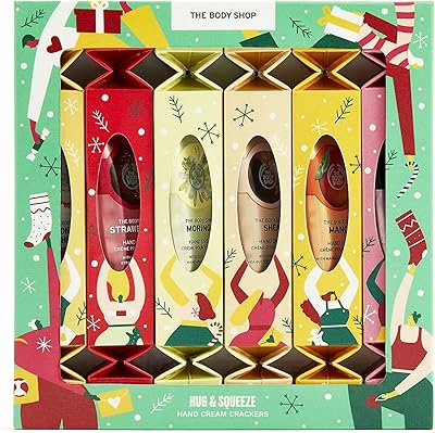 Hug & squeeze hand cream gift box of The Body Shop, smoothing and moisturizing, perfect for people on the go, contains 8, 30 ml.. Shop quality and variety at unbeatable prices on DIAYTAR Nigeria — delivery in under 8 days.