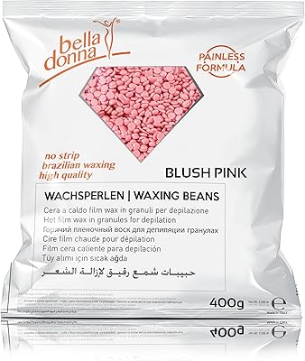 Bella Donna 'Plush pink' wax beans for free and painless hair removal, 400 g - flexible and sticky formula.. E-commerce made for Nigeria — fast delivery and low prices at DIAYTAR.