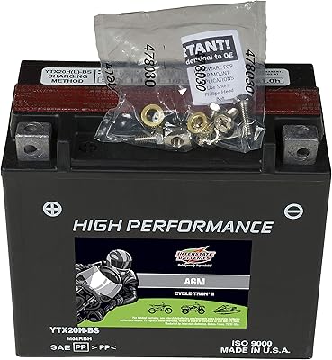 Interstate Cycle-tron PowerSports Cytx20h-BS 12V 18AH Moto ATV High Performance Rechargeable Rechargeable AGM.. Shop smarter, not harder with DIAYTAR NIGERIA - thousands of products at your fingertips with affordable delivery.