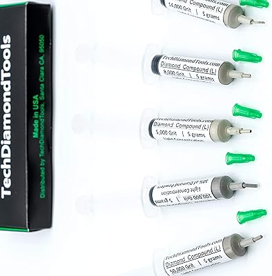 Tech Diamond Tools Polish Diamond Polish Set of 5 syringes.. DIAYTAR NIGERIA brings the market to your fingertips with affordable prices and swift delivery services.