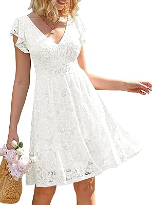Summer dress for women 2023 V -neck floating sleeves decorated with back.. DIAYTAR NIGERIA: Empowering Nigerians with access to affordable products delivered within 8 days.