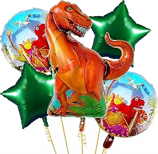 Propcycle (pack of 5) balloons on the theme of the Jurassic, birthday balloons of the jurassic dinosaurs, set of Balloons d'Iddes Happy Birthday for the festive decorations... Shop efficiently from anywhere with DIAYTAR NIGERIA's comprehensive platform and quick delivery options.