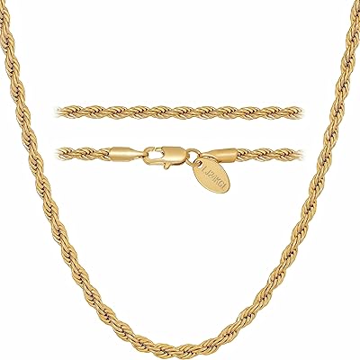 Lifetime gold chain Jewelry for women and men [3 mm] - 20 times more real gold plated than other collar chains - Elegant and durable necklace - 16 to 30 inches.. Join thousands of satisfied shoppers on DIAYTAR Nigeria.