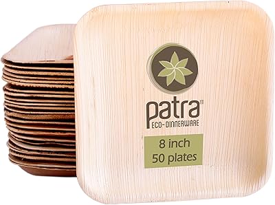 50 pieces - 8 -inch square disposable patra dispatches | Environmental respects | Biodegradable | garden.. DIAYTAR NIGERIA: Where every purchase is affordable and delivery is always within a week.