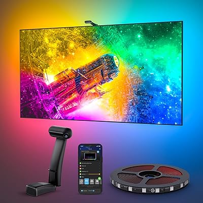 TV GOVEE CONSULT T2 TV backlight with double camera for TV and PC 55-65 inch, LED RGBIC WIFI TV BC COMPATIBLE with Alexa and Google Assistant, Double Light Pearls.. Fast delivery, fair prices, and full variety — only on DIAYTAR Nigeria.