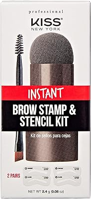 Kit of Stencils and Instant Professional Ar eyebrows New York Kiss (average brown).. Experience the convenience of boundless shopping with DIAYTAR NIGERIA's vast selection and quick delivery.