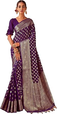Sari woven in false silk georgette banarasi for woman | Indian wedding gift diwali and unwanted blouse.. Discover thousands of products on DIAYTAR Nigeria — from fashion and electronics to home goods. We guarantee quick delivery and competitive pricing across the board.