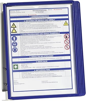 Sustainable vario wall display panel | 5 dark blue panels | Ideal for storing and displaying A4 documents.. Discover shopping made simple with DIAYTAR NIGERIA's comprehensive platform and nationwide delivery service.