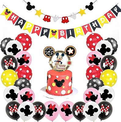 Festive corner - Birthday party decoration box on the theme of Mickey Mouse and Minnie.. DIAYTAR NIGERIA: Making online shopping accessible with affordable prices and nationwide delivery service.