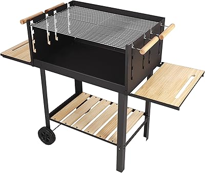 Barbecue support with grill, RF10369 | High quality iron barbecue wheels | Perfect for campsite, backyard, porch and family parties.. DIAYTAR NIGERIA: Where affordability and variety come together with nationwide 5-8 day delivery.