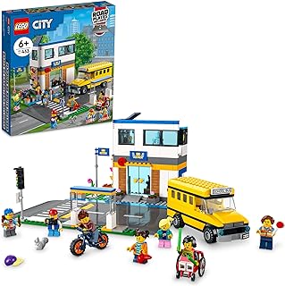 LEGO City School Day 60329 construction set; School game set with 2 characters from City TV, for children 6 years and over (433 pieces).. DIAYTAR NIGERIA: Where shopping meets satisfaction with affordable prices and reliable 5-8 day shipping.