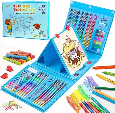 SWIFT 208 PIECES Double easels Faced with three shutters Set of portable art supplies with ssin box.. DIAYTAR NIGERIA brings the nation's largest product catalog to your doorstep at prices you'll appreciate.