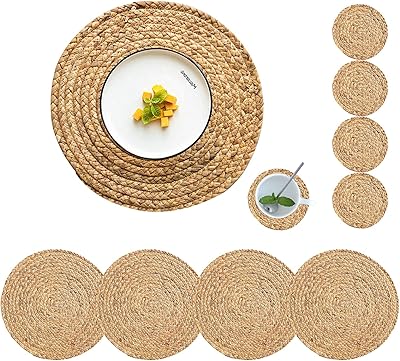 Round tables woven 14-inch cy Sisters, 4 layers, modern table sets, set of 4 wooden layouts, set of bohemian dining cans.. Nigeria's e-commerce leader delivers unmatched variety and value to your doorstep in just 5-8 days.