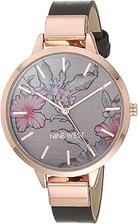 West nine woman watch with pink dial and floral bracelet.. Big savings, small wait times — shop now at DIAYTAR Nigeria.