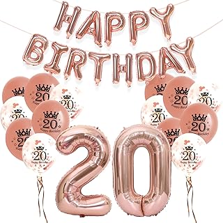 20th birthday decoration of the Ballons Banner Happy Banner Ball at Confettis en Latex.. Shop with confidence at DIAYTAR NIGERIA, offering thousands of products with budget-friendly shipping.