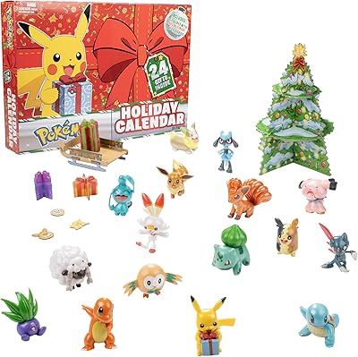 Advent Pokémon 2021 vacation calendar for children, 24 gifts - includes 16 figurines and 8 Christmas accessories - 4 years and over, Multicolor, PKW2583.. Enjoy a hassle-free shopping experience with DIAYTAR Nigeria, where products are categorized for your convenience and delivery is always on time.