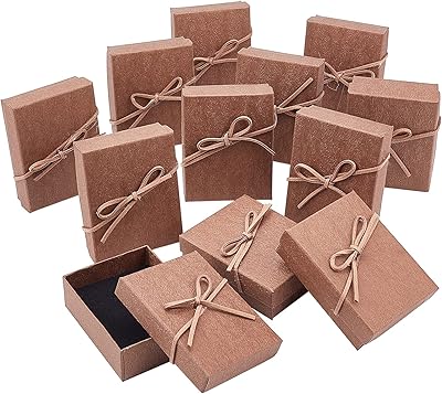 NBeads 12 -piece NBEADS Cardboard storage box, 3.5 x 2.8 x 1.1 "rectangular paper storage box for jewelry, bracelets, necklaces, presentation and storage made by hand.. Discover endless shopping possibilities at DIAYTAR NIGERIA, with budget-friendly prices and reliable delivery.