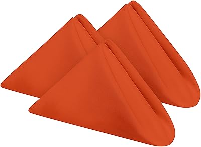Utopia Home Orange fabric towels (12 pieces, 20 x 20 inches), table towels perfect for holidays, weddings and lunches/dinners.. Shop with purpose at DIAYTAR NIGERIA, where diverse selection meets budget-friendly nationwide delivery.